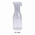thumbnail image 1 of Yanco PC-046 11 x 3.75 in. Dia. Plastic Wine & Juice Decanter with Lid, Clear - 46 oz - Pack of 12, 1 of 1