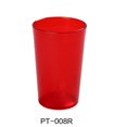 thumbnail image 1 of Yanco PT-008R 8 oz Tumbler, Red - 3.85 x 2.5 in. - Pack of 72, 1 of 1
