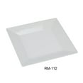 thumbnail image 1 of Yanco RM-112 Rome Square Plate, 12" Length, 12" Width, Melamine, White Color, Pack of 12, 1 of 1