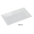thumbnail image 1 of Yanco  Rome Rectangular Plate, White - 12 in. - Pack of 24, 1 of 1