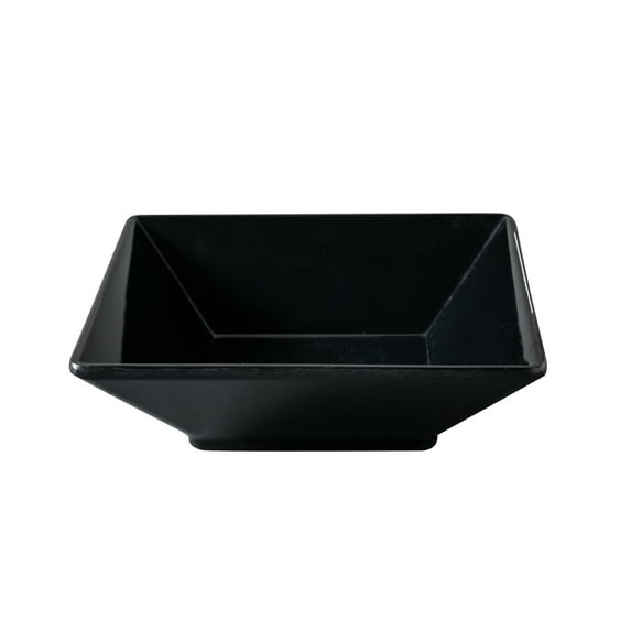 Yanco RM-306BK Rome Square Deep Plate, Black - 14 oz - Pack of 48