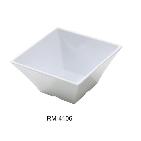 Yanco RM-4106 Rome 6 in. Square Bowl, White - 26 oz - Pack of 24