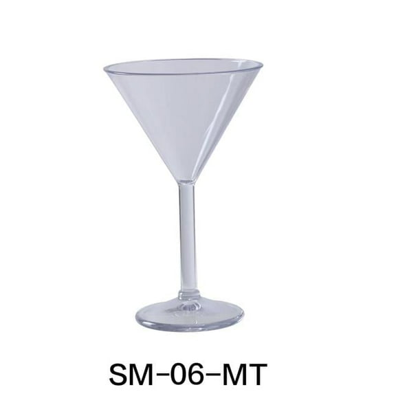 Yanco SM-06-MT 6 oz Stemware Martini Glass, Clear - 4.25 x 5.75 in. - Pack of 24