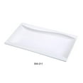 thumbnail image 1 of Yanco SW-211 7 x 11 in. Porcelain Rectangular Plate, Bone White - Pack of 12, 1 of 1
