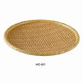 thumbnail image 1 of Yanco WD-507 Round Wooden Tray, 7" Diameter, Melamine, Pack of 36, 1 of 1