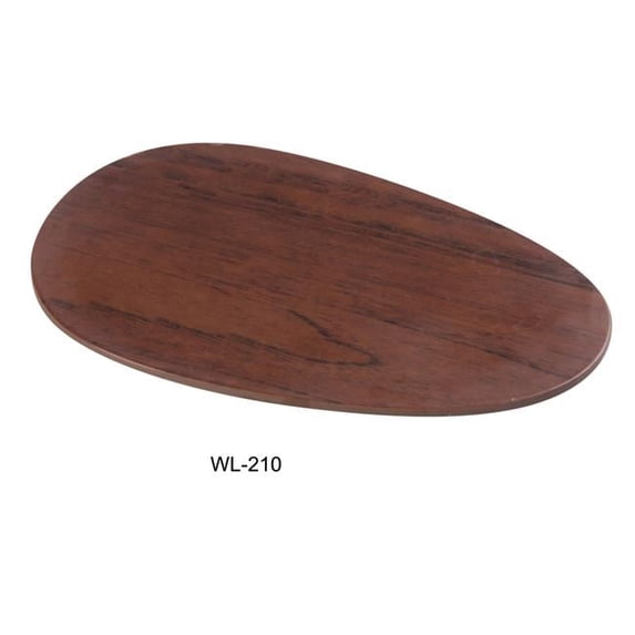 Yanco WL-210 Woodland Oval Plate, Wood-Grain - Pack of 24