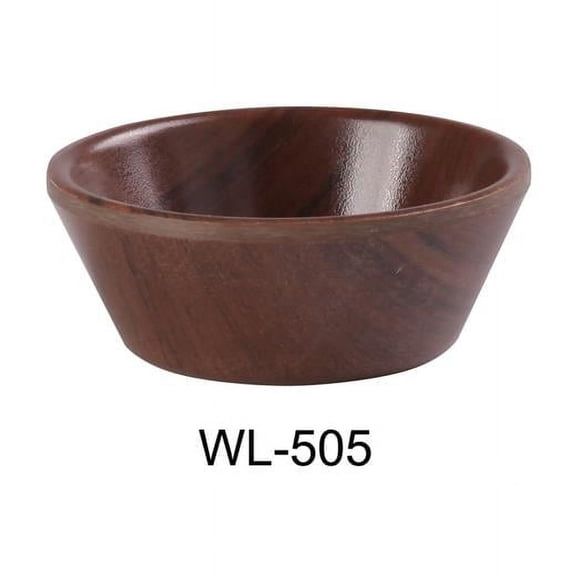 Yanco WL-505 10 oz Woodland Soup Bowl, Wood-Grain - 5 x 1.875 in. - Pack of 48