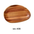 thumbnail image 1 of Yanco WS-408 8.25 x 5.75 x 0.75 in. Oval Acacia Tray, Bamboo - Pack of 24, 1 of 1