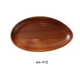 thumbnail image 1 of Yanco WS-412 12 x 7 x 1 in. Oval Acacia Tray, Bamboo - Pack of 12, 1 of 1