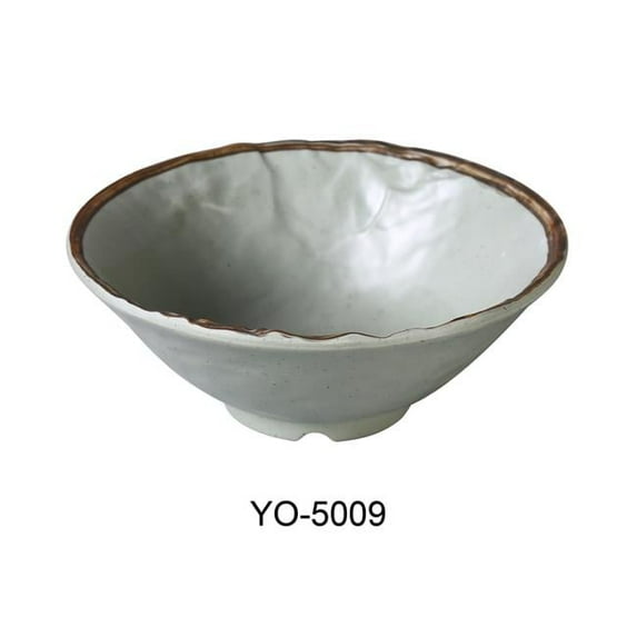 Yanco YO-5009 9 x 3.5 in. Yoto Melamine Ramen Bowl, Matte - 50 oz - Pack of 24