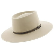 Stetson Mens Yancy Crushable Wool Hatband Outdoor Western Gambler Fedora Cowboy Hat