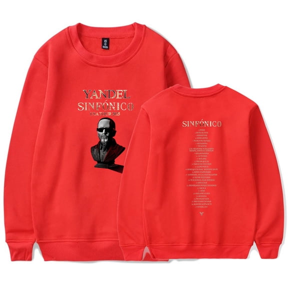 Yandel Sinfonico Tour 2025 Sweatshirts Hip Hop Crewneck Women Men Casual Pullovers