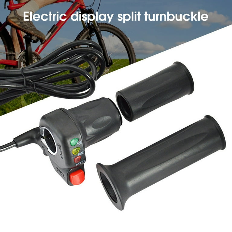 Yanerim 36 48V Electric Bike Throttle with Switch Power Display Self locking Mountain Bike Speed Control Handle Bar Bike Accessories Walmart