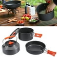 thumbnail image 1 of Yanerim Camping Cookware Pot Frying Pan Set Heat-Resistant Non-Stick Lightweight Pot Set Outdoor Cooking Utensils, 1 of 7