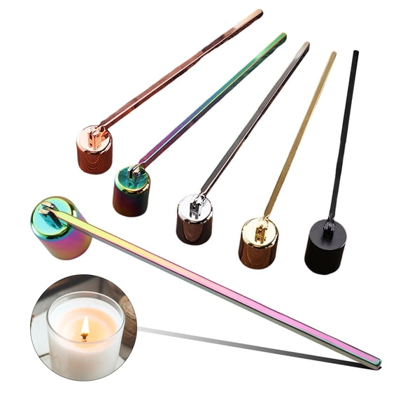 Yanerim Candle Extinguisher Rust-resistant Stainless Steel Wick Cover Putting Out Candle Flame Simple Aromatherapy Tool for Home Weddings Parties Candle Accessory