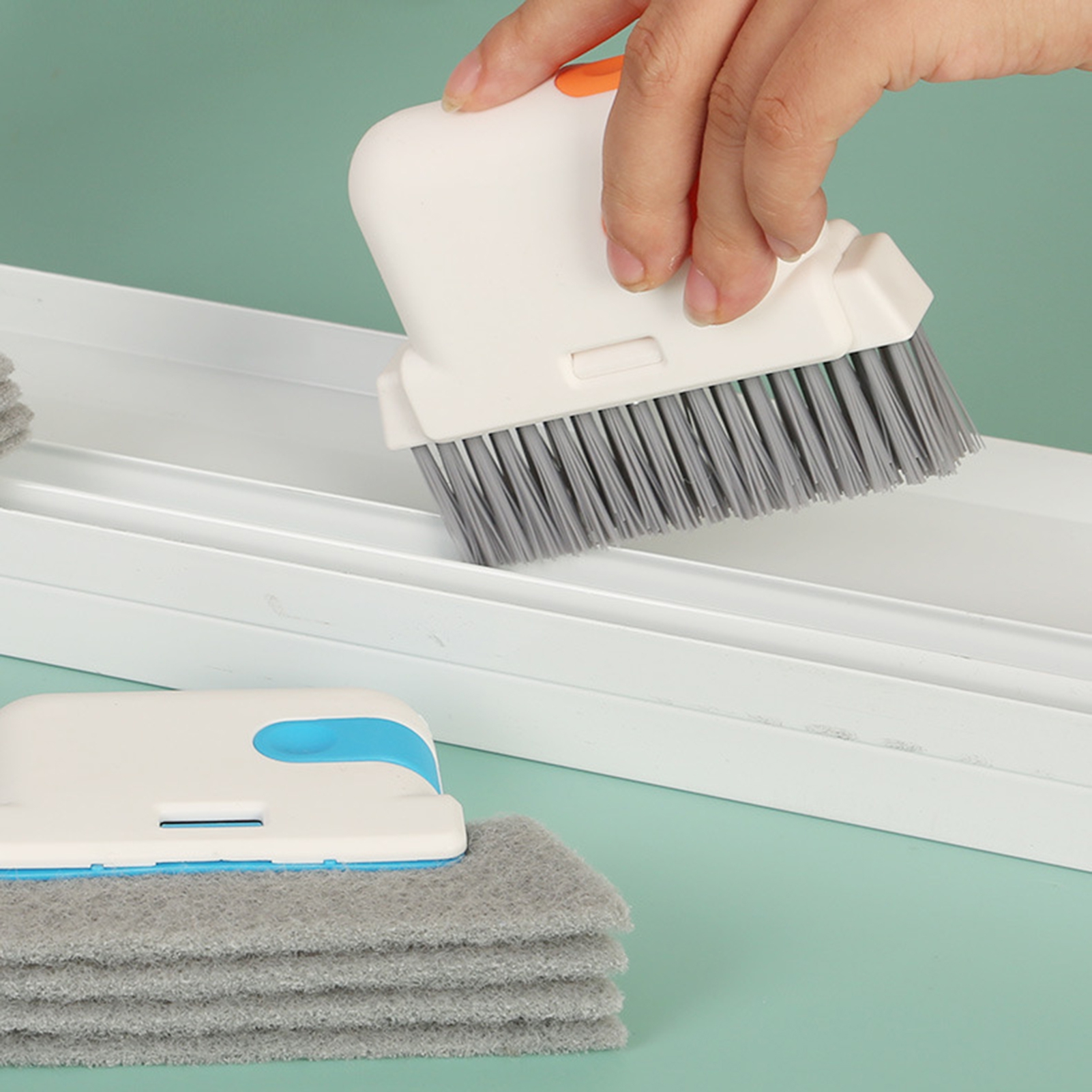 Yanerim Groove Cleaning Brush 3in1 Sliding Door Window Track Cleaning