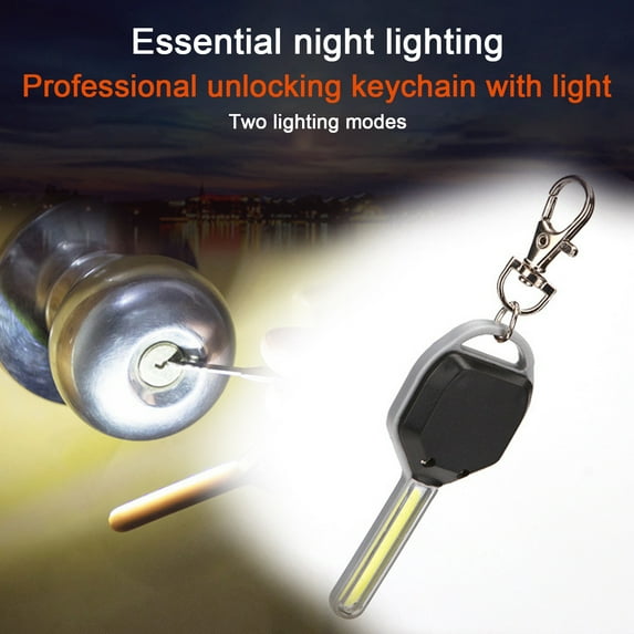 Yanerim Mini LED Keychain Flashlight Bright Tiny Light Super Bright High Lumens Lightweight Adjustable LED Key Holder Light