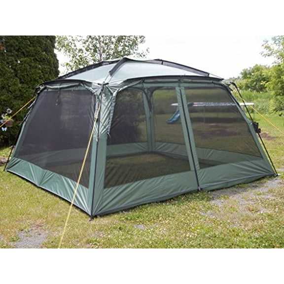 Yanes NEW Kuche Kitchen Tent (12 x 12 x 7'6'') with Rain Panels, Screen House, Dining Shelter, Tent