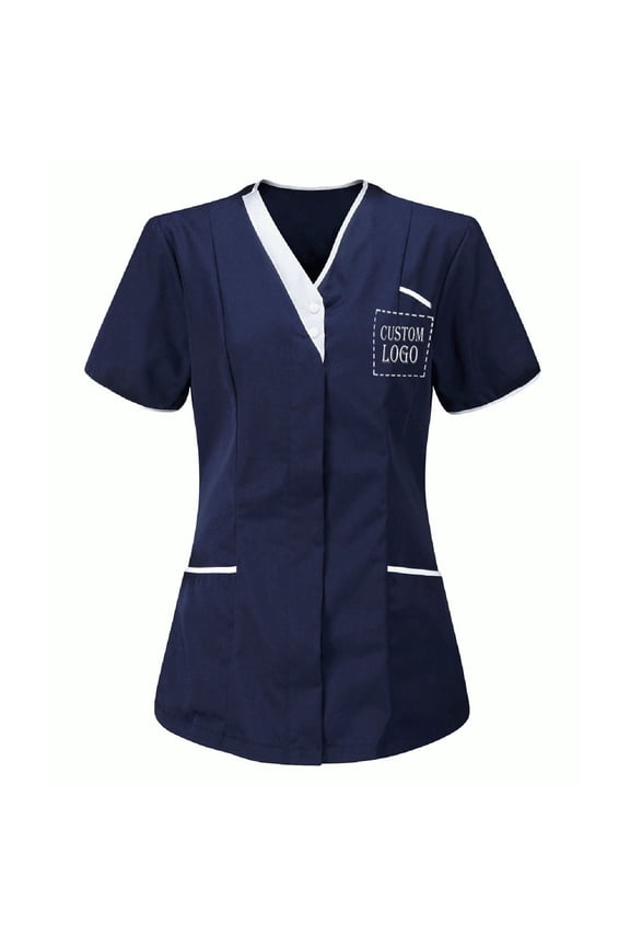 Add Your Own Text Design Custom Personalized Digitally Printed Adult Polo Shirt Navy