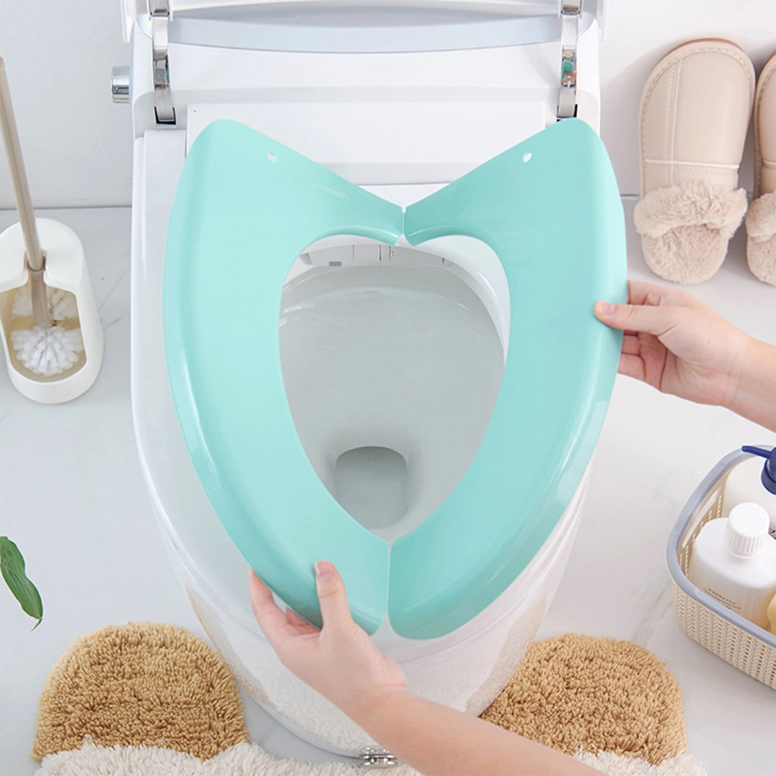 Toilet Seat Pad Waterproof Soft Adhesive Toilet Seat Cushion