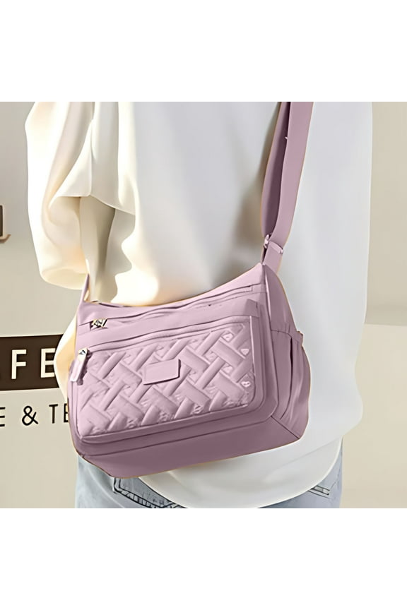 Crossbody Bags for Women Pocketbooks Soft Nylon Purses and Handbags Multi Pocket Shoulder Bag