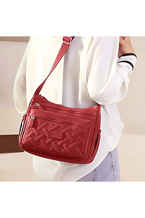 Crossbody Bags for Women Pocketbooks Soft Nylon Purses and Handbags Multi Pocket Shoulder Bag
