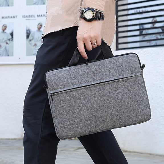 YangJinLian Fabric Document Bag, Zippered File Bag with Handle, Waterproof Notary Bag, File Tote Bag Pouch for Carrying Paper, Laptop, Portable Document Storage Handbag
