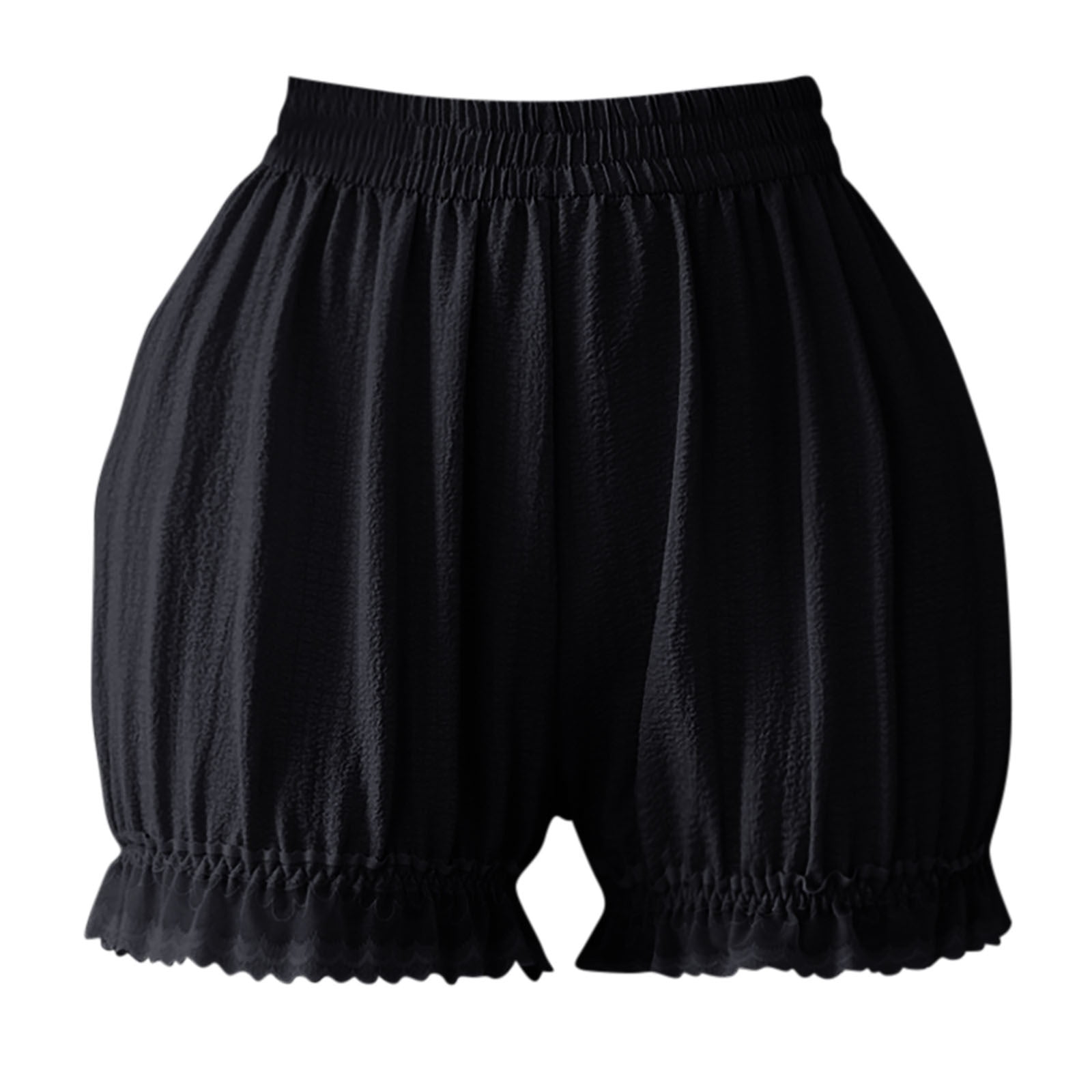 YangJinLian Ice Silk Bloomers for Women Lace Trim Plus Size Pettipants ...