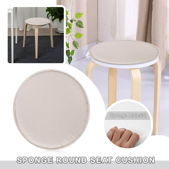 YangJinLian Memory Foam Seat Cushion 12 Inch, Round Stool Cushion, Circle Chair Pad for Dining Kitchen Bar Chairs