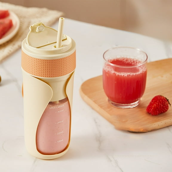 YangJinLian Portable Blender, Mini Blender Cup, Crushable Ice, Smoothie Blender for Shakes and Smoothies, Suitable for Travel, Sports, Camping and Fitness