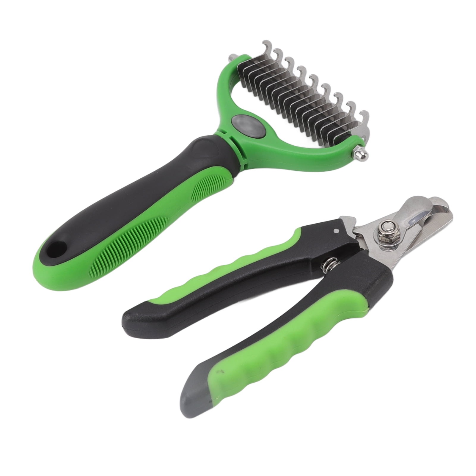 YangMei12 Pet Undercoat Rake Double Sided Knots Removal Grooming Kit