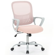 YangMing Ergonomic Mesh Office Chair, Executive Rolling Swivel Chair, Computer Chair with Lumbar Support Desk Task Chair for Women, Men, Pink