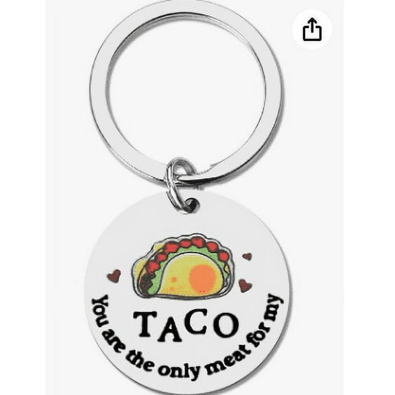 YangQian You Are The Only Meat for My Taco Keychain Gifts for Couple Gifts for Boyfriend Husband Gifts from Wife Gf Gifts