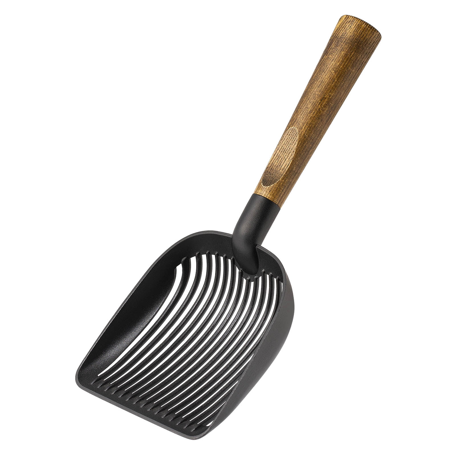 Yangbaga Long Handled Cat Litter Scoop, Deep Shovel, NonStick Metal