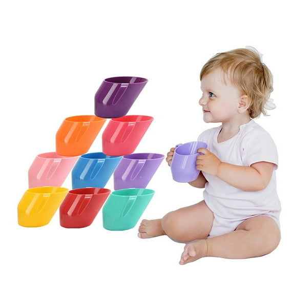 Yangbaojing Portable Drinking Cup for Kids Water Cups for Kids Slanted Training Cup for Kids