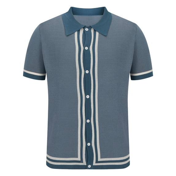 Yanghang Men Tops Mens Shirts Men'S Summer Short Knitted Loose Casual Outdoor Shirt Summer Tops