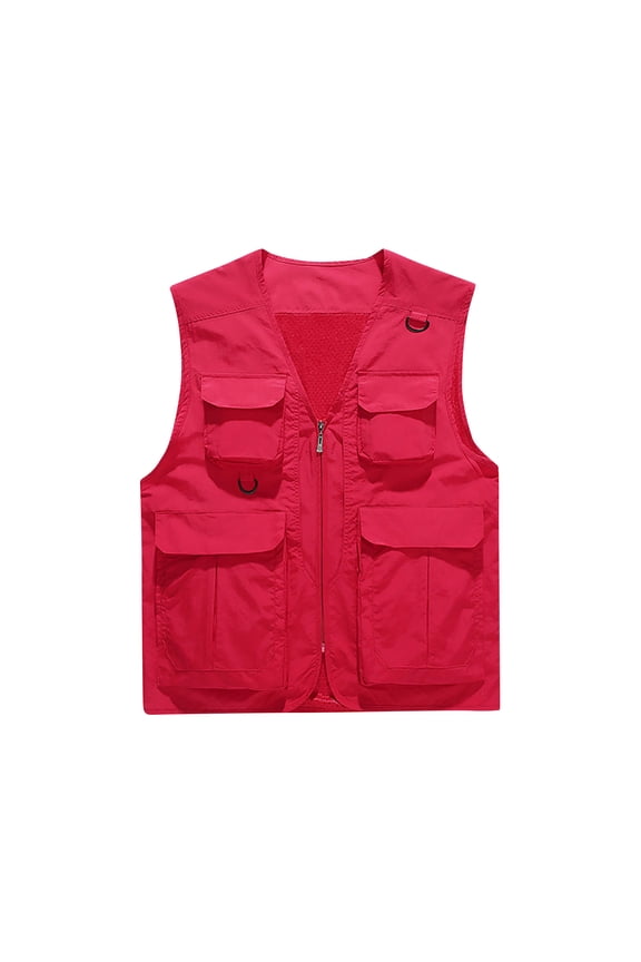 Men's Work Jacket Standing Collar Multiple Pockets Outdoor Photography And Sports Jacket Coat Casual