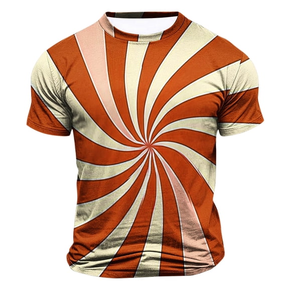 Yanghang Mens Shirts Mens T-Shirts Men Fashion Casual Print Sports Short Sleeve Round-Neck Blouses Shirts Summer Clothes