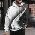 thumbnail image 1 of Yanghang Oversized Hoodies Men Casual Fashion Hooded Sweatshirts Round Neck Print Pullover Long Sleeve Tops Sweatshirt On Clearance, 1 of 6