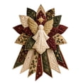 thumbnail image 1 of Yangka Christmas Door Hanger Oversized Quilted Angel Star Design, Holiday Fabric Wreath Decoration For Front Door Indoor Outdoor Winter Home Decor, 1 of 7