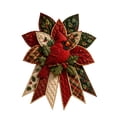 thumbnail image 1 of Yangka Christmas Door Hanger Oversized Quilted Red Cardinal Bird Design, Holiday Fabric Wreath Decoration For Front Door Indoor Outdoor Winter Home Decor, 1 of 6