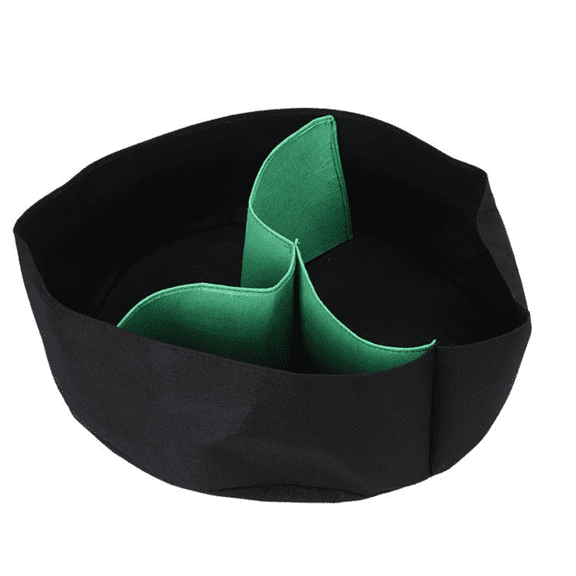 Yangka Planting Bag Circular Felt Large Capacity Divided Planter, Indoor Outdoor Vegetable Flower Herb Grow Pot For Balcony Garden Landscaping