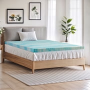 Simenmax 3 Inch Mattress Topper Full, Cooling Gel Infused Memory Foam Bed Toppers