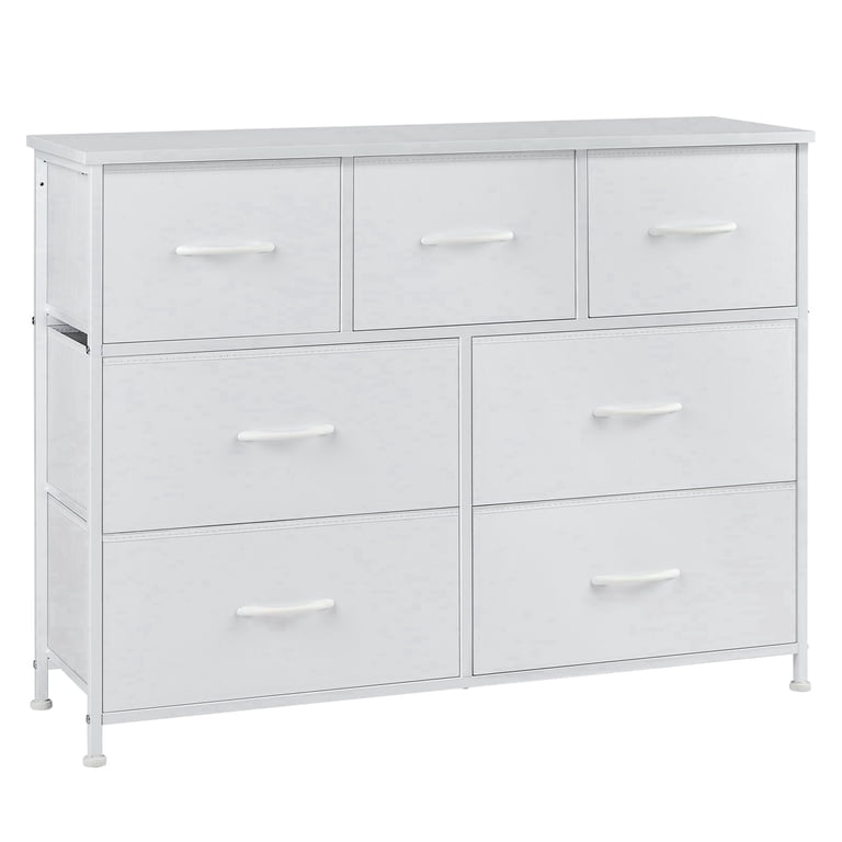 white fabric dresser Jarin Grasscloth Paloma and Co Stylish Home White Dresser with 3/4/5 Drawers,