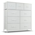 Yangming 9 Drawers Dresser for Bedroom, Tall Fabric Closet Chests