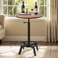 thumbnail image 1 of Simenmax Swivel Bar Table Adjustable 30"-35.4" Round Wood Tabletop, Rustic Industrial Kitchen Dining Living Party Office Coffee Bistro Breakfast Pub Table, 1 of 8