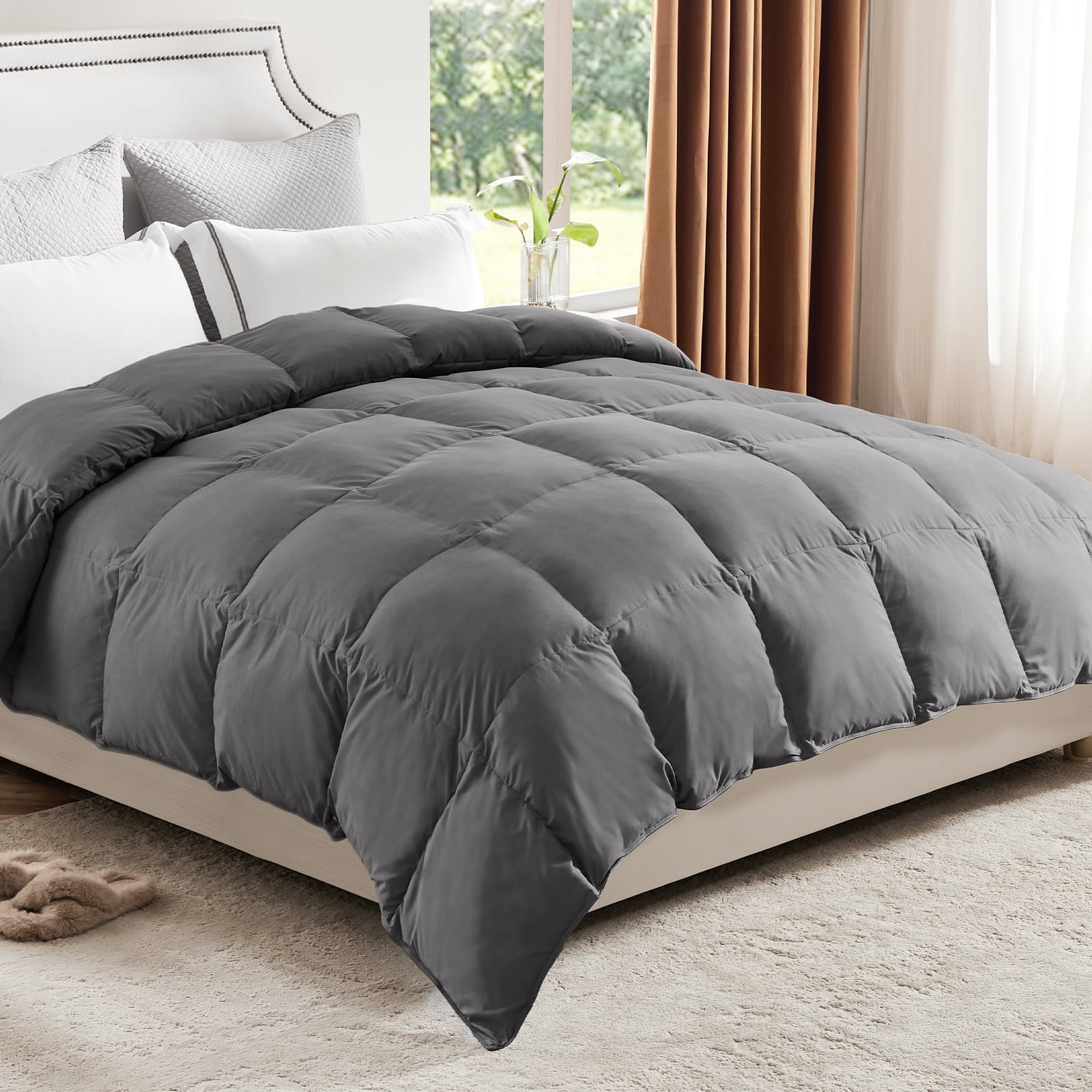 Yangming Down Comforter, Queen Size Duck Feather Down Comforter, Winter