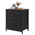 thumbnail image 1 of edx Nightstand, Versatile Nightstand with 2 Drawers - Ideal for Bedroom, Living Room, Closet, Entryway, Black, 1 of 9