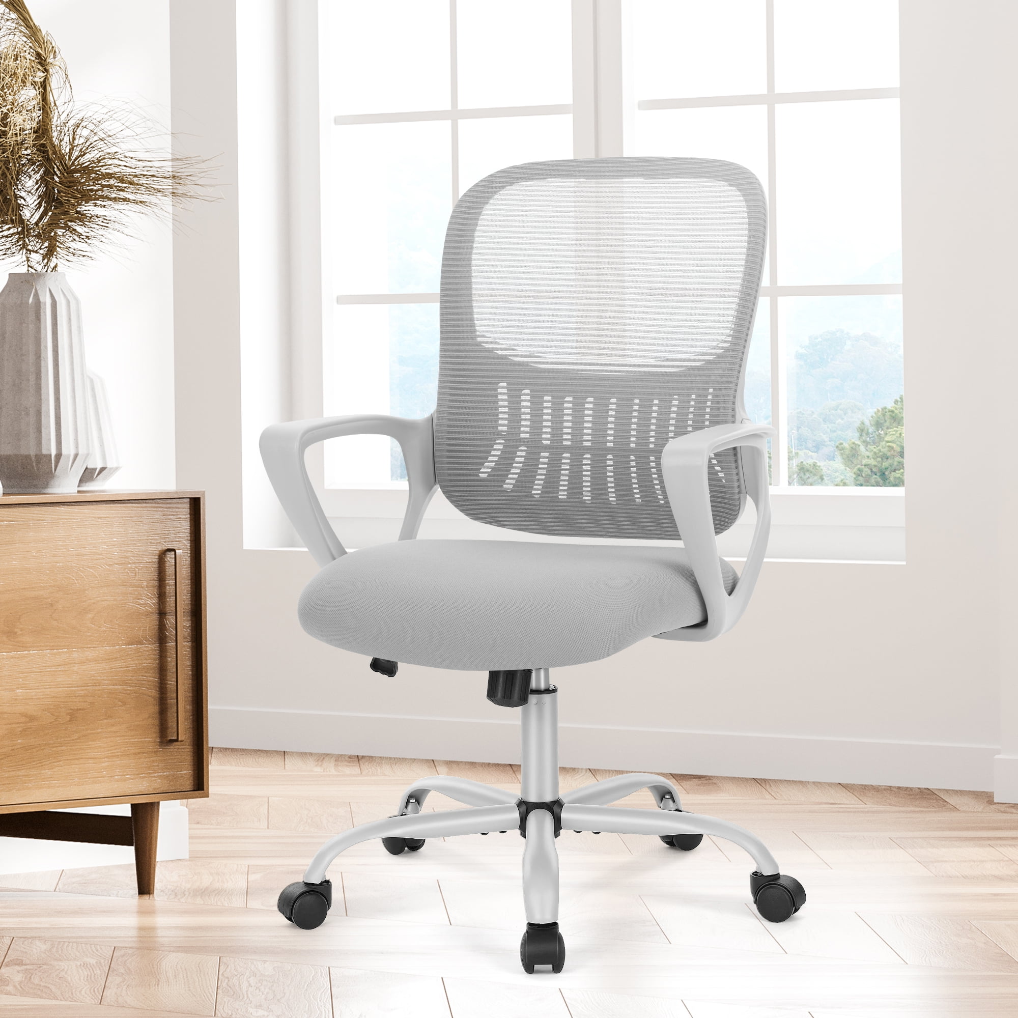 Yangming Office Chairs with Lumbar Support, 250 lb. Capacity, Grey ...