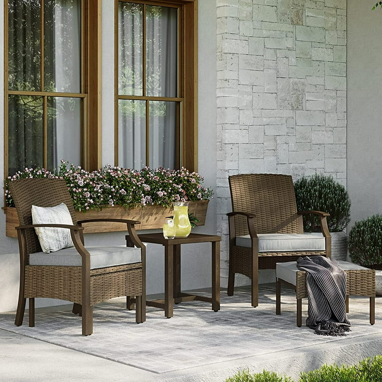 Patio chair online and ottoman set